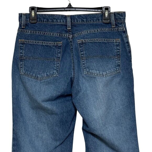 Vintage 90s Polo Jeans Co Ralph Lauren Medium Wash Cropped Relaxed Jeans Size 8 - Picture 5 of 14